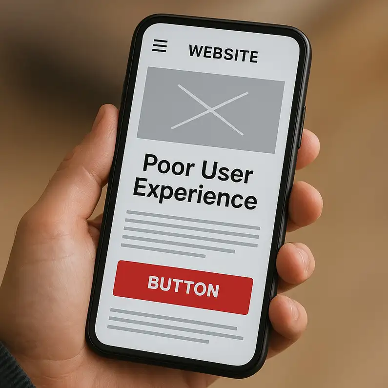 Schlechte Nutzererfahrung auf Smartphones in Schwabach Veraltete Websites ohne mobile Optimierung Schwabach - Schlechte Nutzererfahrung auf Smartphones in Schwabach